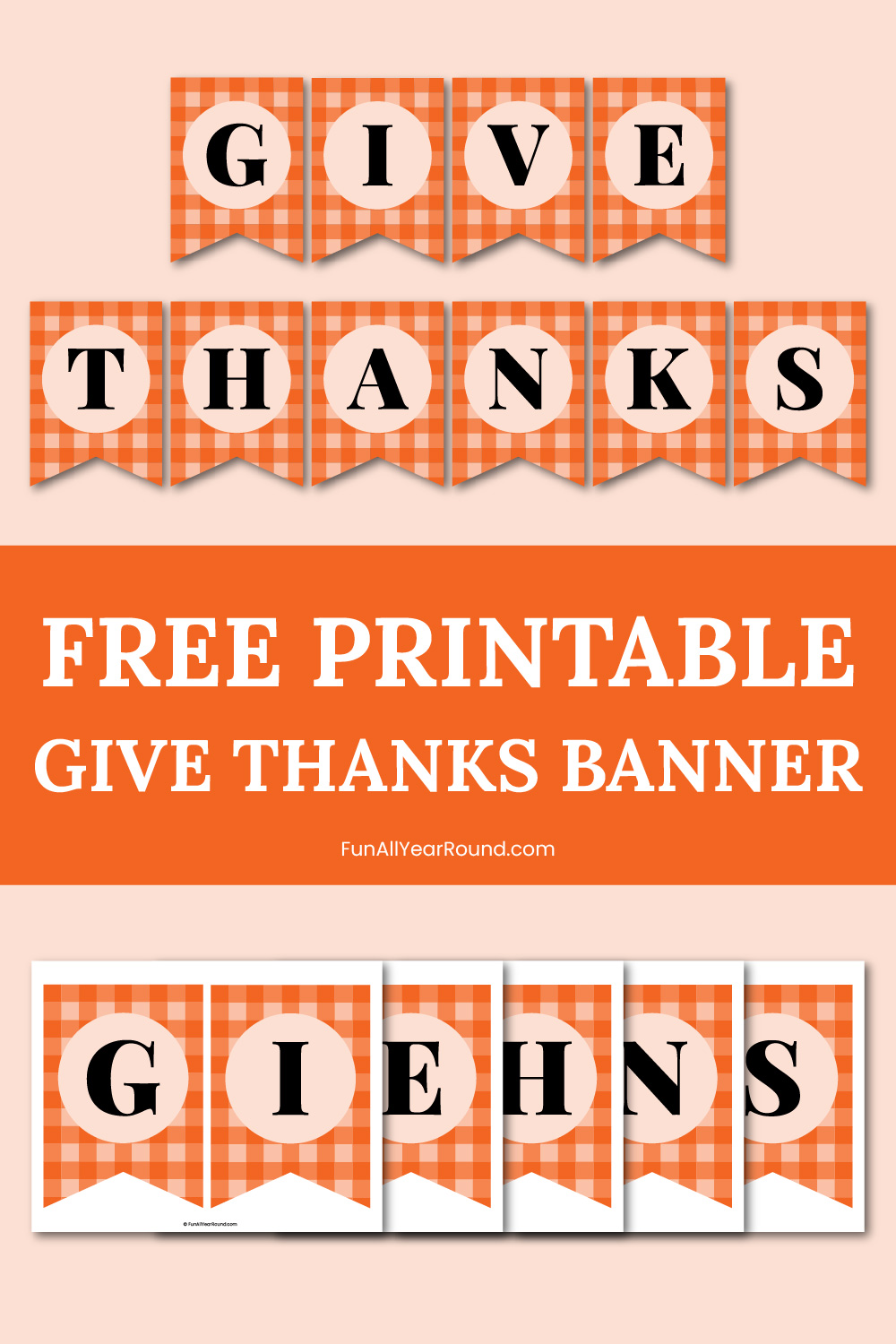 Give Thanks printable banner