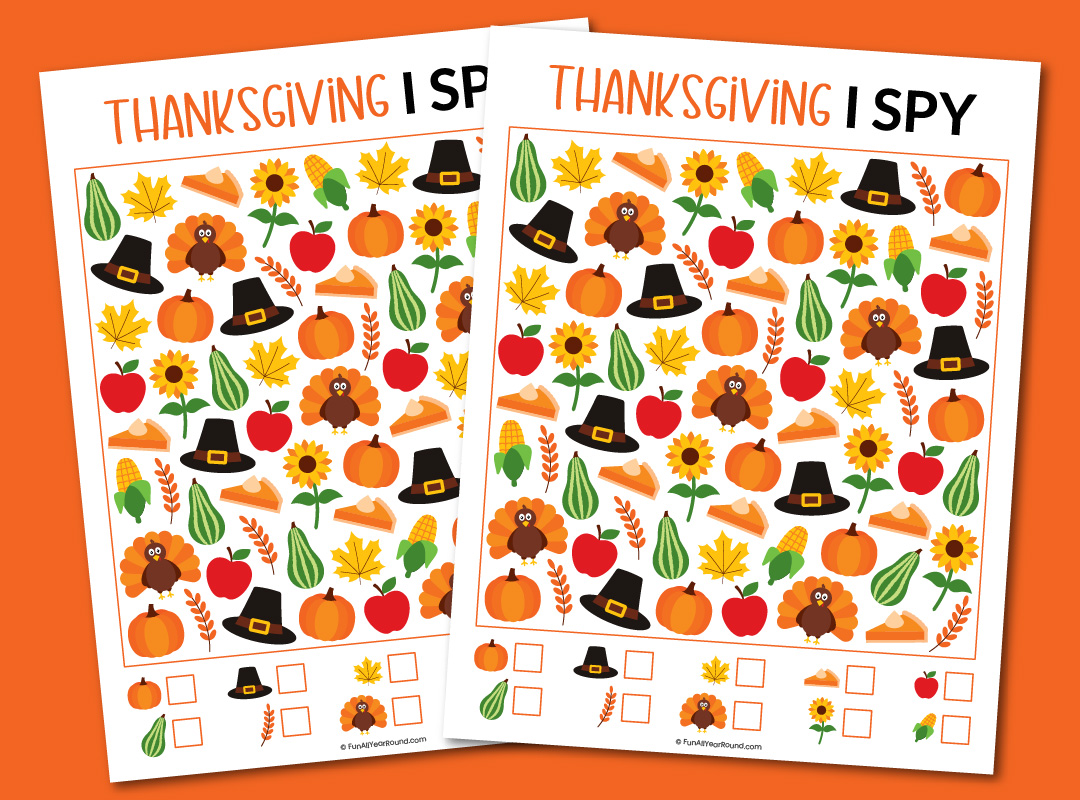 printable Thanksgiving I spy