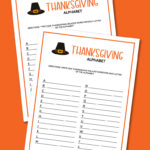 printable Thanksgiving alphabet game