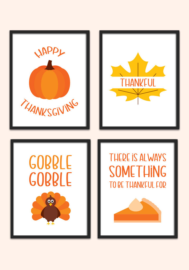 printable Thanksgiving wall art