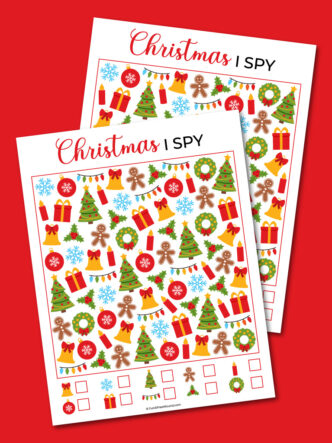 printable Christmas I spy