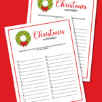 printable Christmas alphabet game