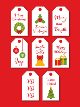 printable Christmas gift tags