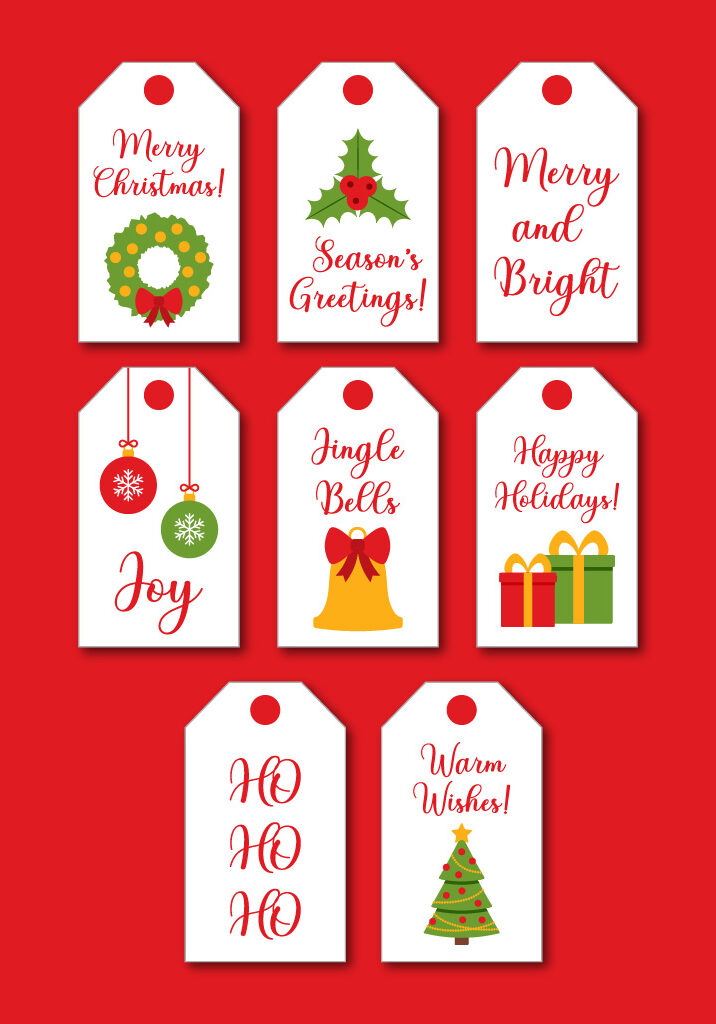 printable Christmas gift tags