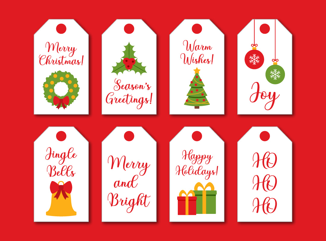 printable Christmas gift tags