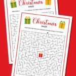 printable Christmas maze