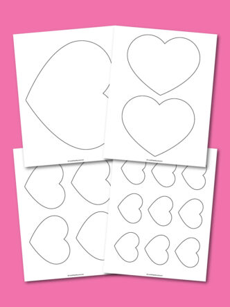 printable heart templates