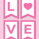 printable Love banner