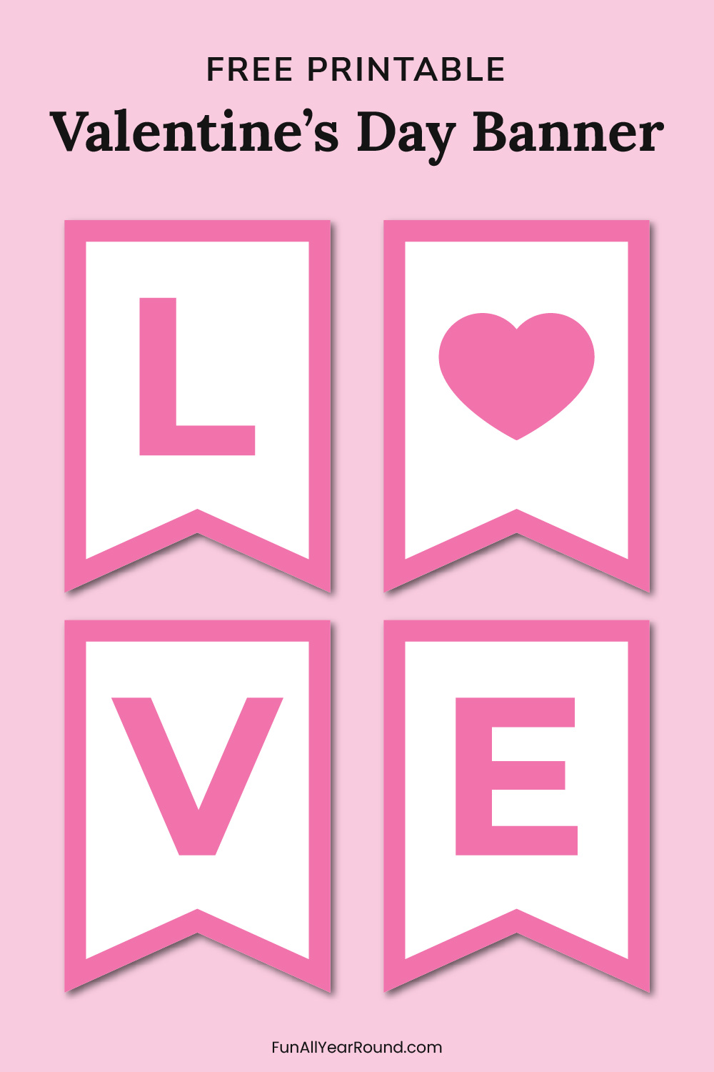 printable Love banner