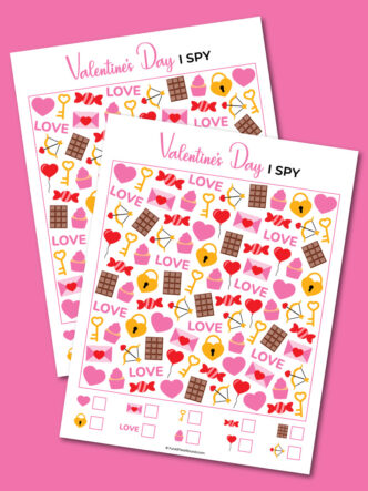 printable Valentine's Day I spy