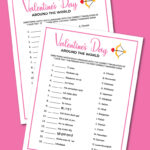 printable Valentine's Day around the world