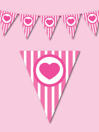 printable Valentine's Day bunting