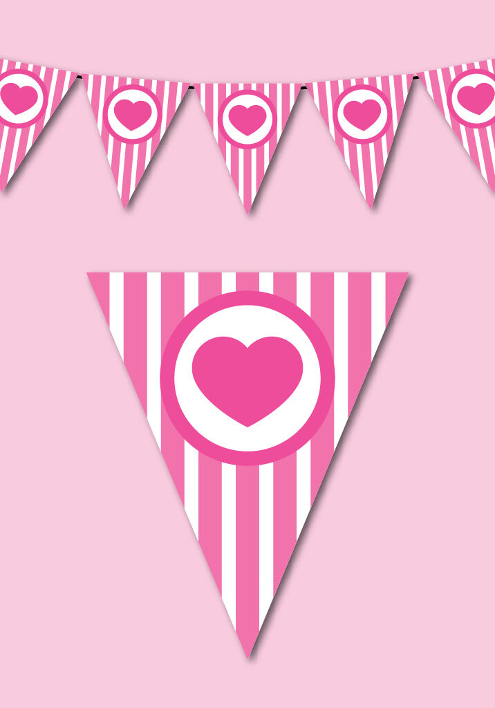 printable Valentine's Day bunting