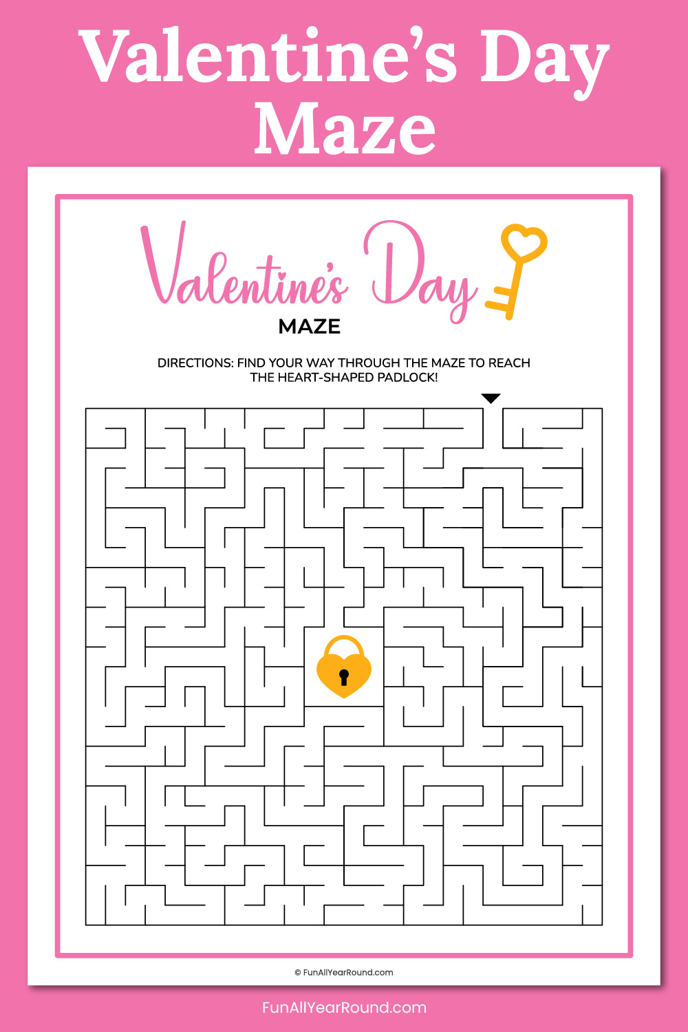 Valentine's Day maze