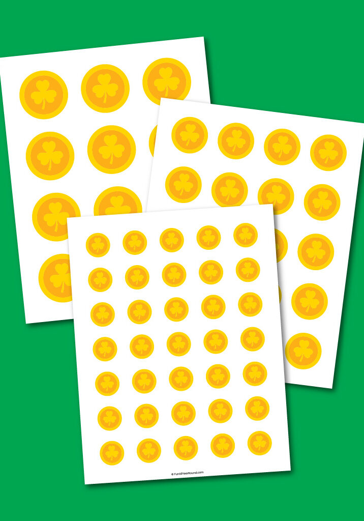 printable leprechaun gold coins