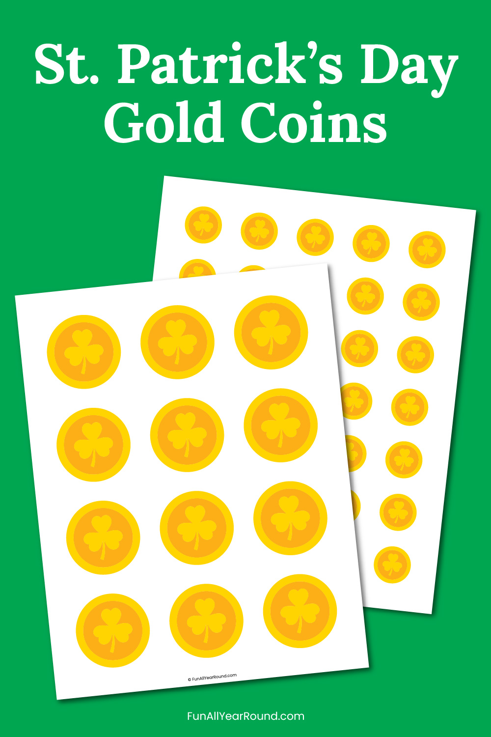 printable leprechaun gold coins