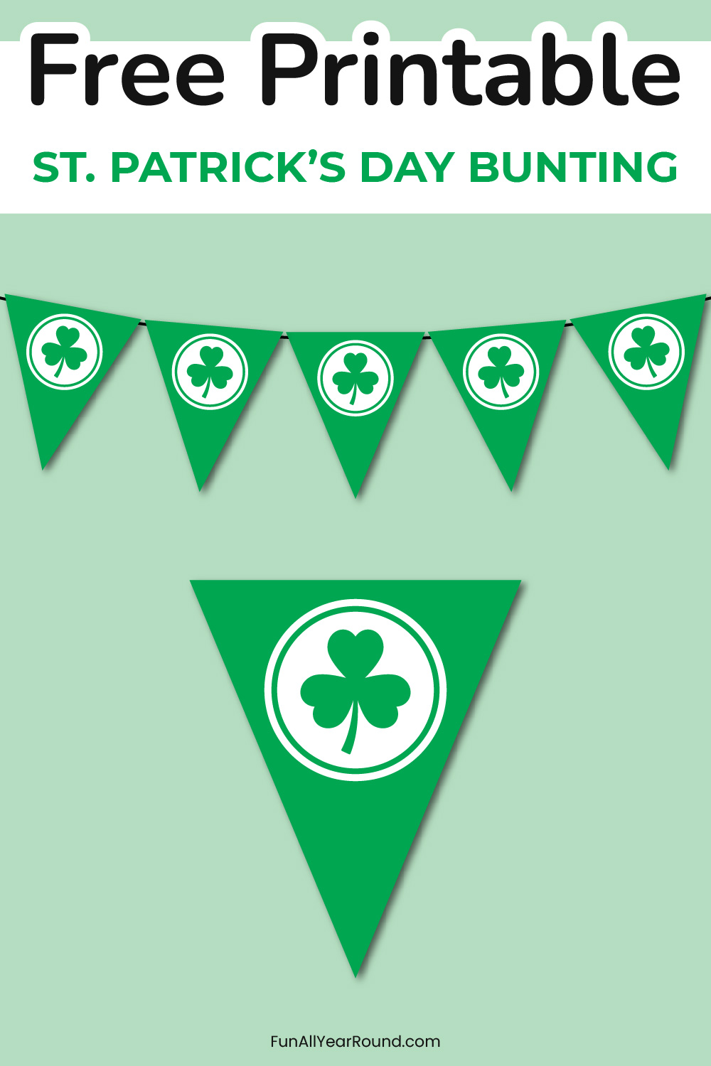 printable St. Patrick's day bunting