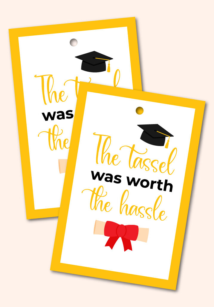 Graduation gift tags