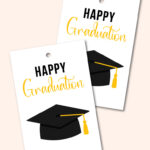 printable happy graduation gift tags