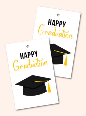 printable happy graduation gift tags
