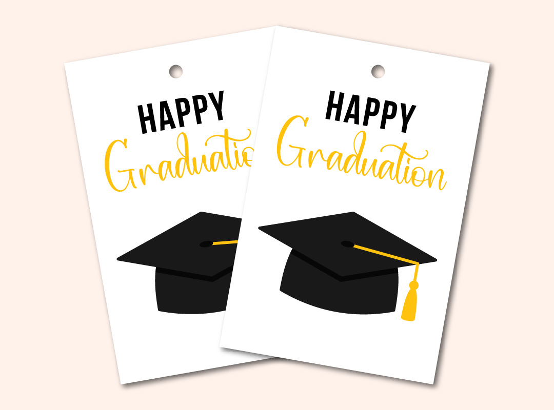 printable happy graduation gift tags