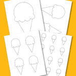 printable ice cream template