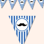 printable mustache bunting