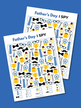 printable Father's Day I spy