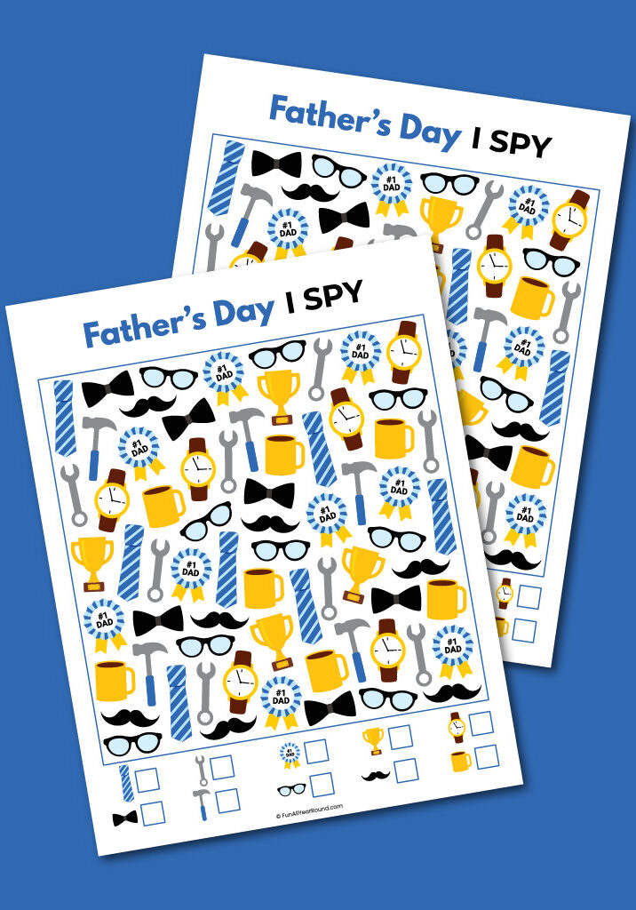 printable Father's Day I spy