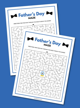 printable Father's Day maze