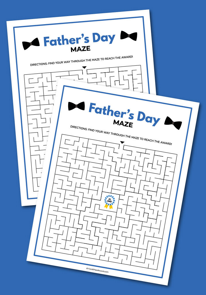 printable Father's Day maze