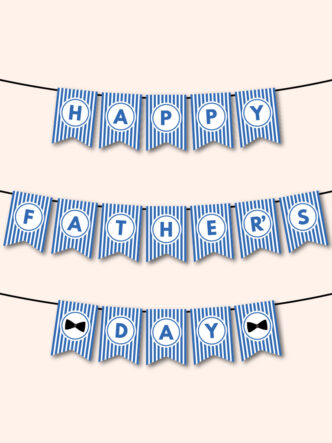 printable Happy Father's Day banner