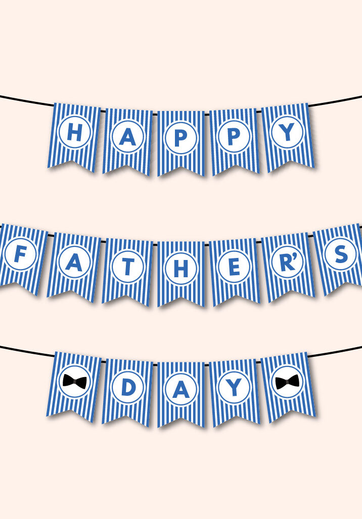 printable Happy Father's Day banner