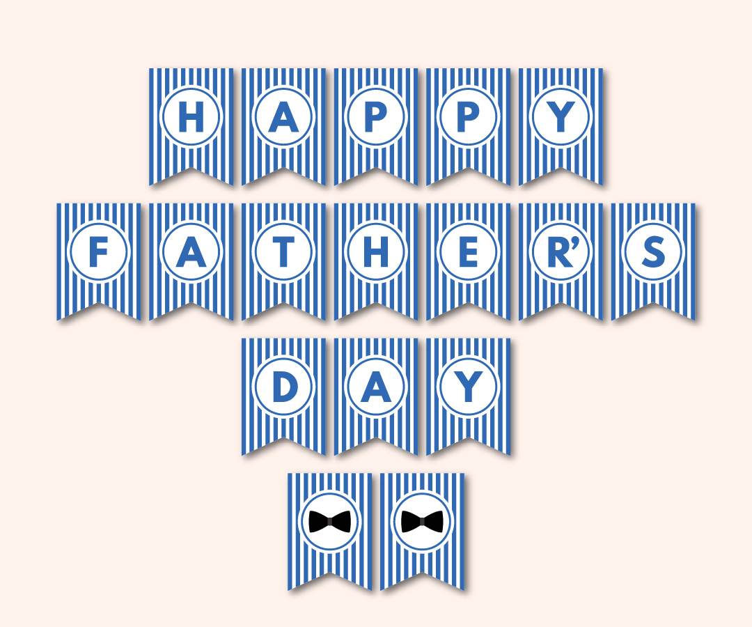 printable Happy Father's Day banner