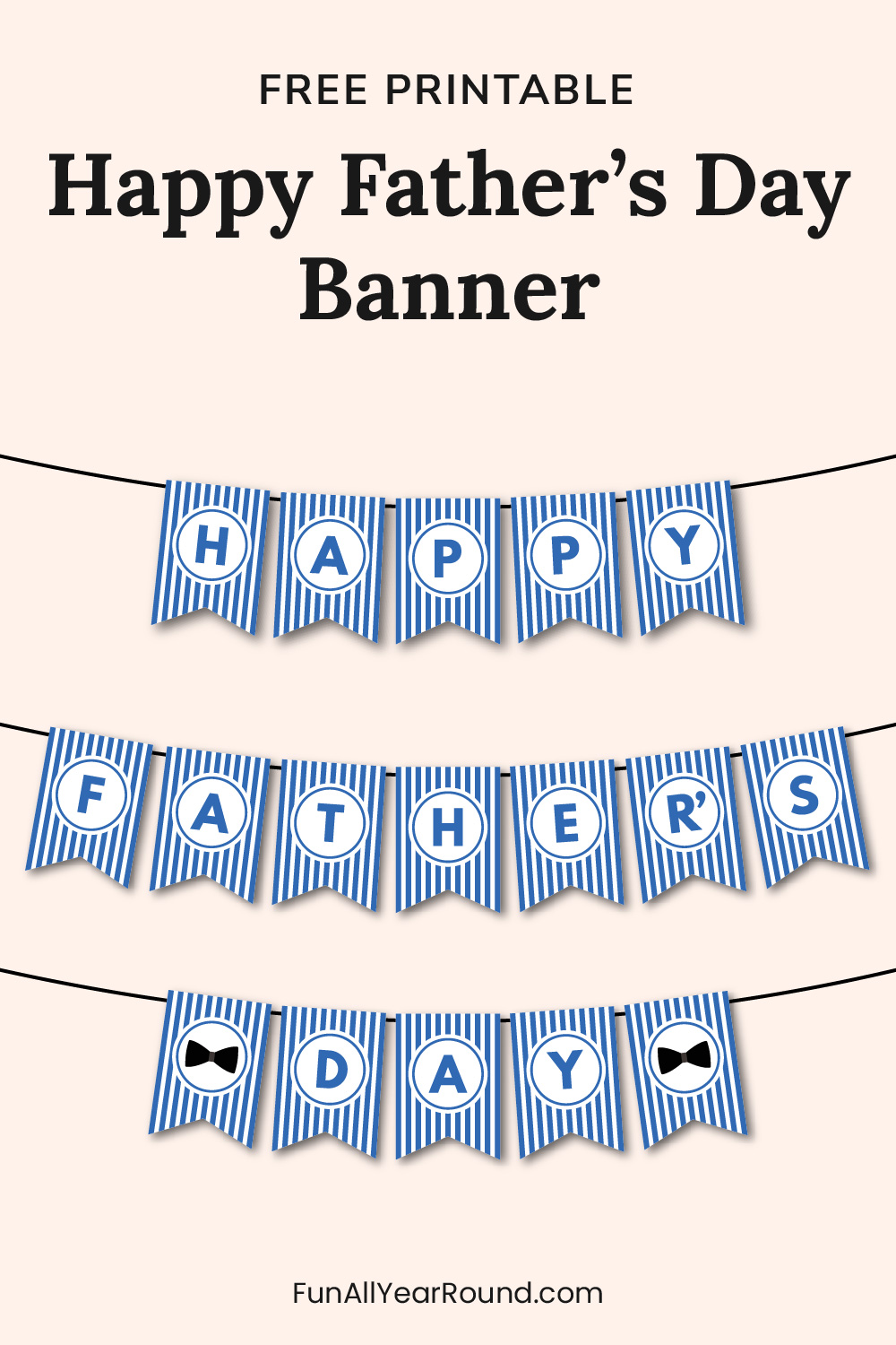 printable Happy Father's Day banner