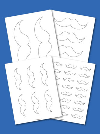 printable mustache template