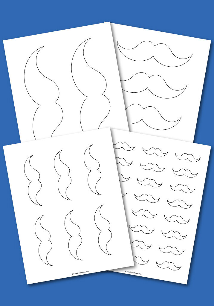 printable mustache template