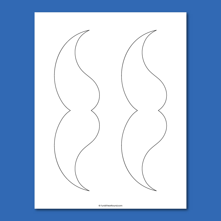 printable mustache template