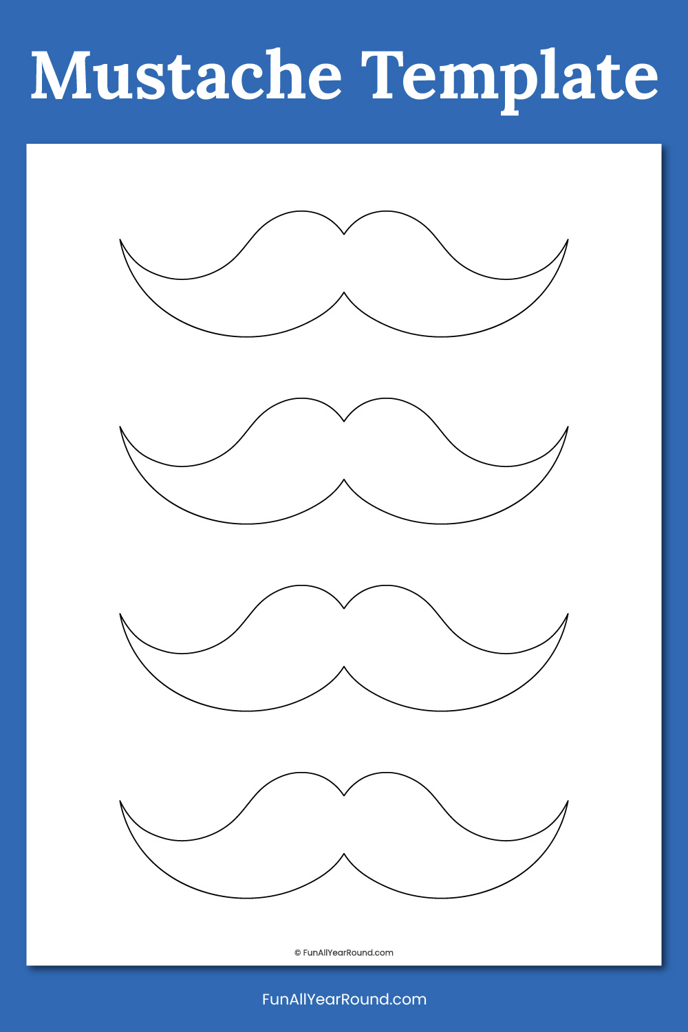 printable mustache template