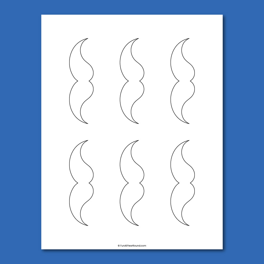 printable mustache template
