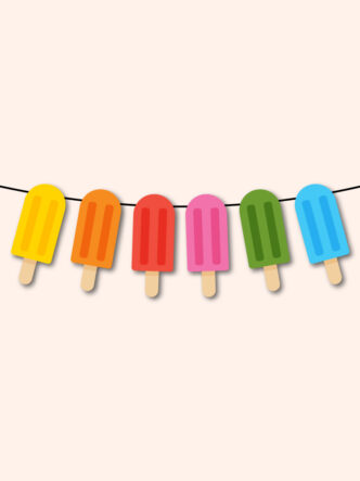 printable popsicle garland