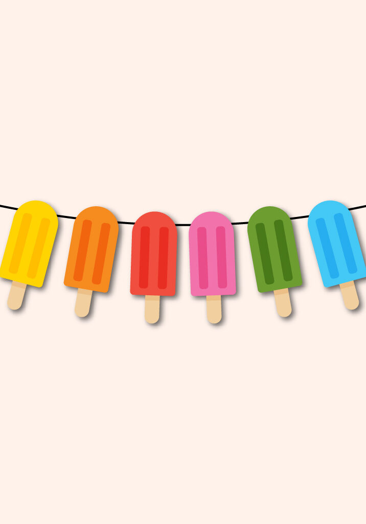 printable popsicle garland