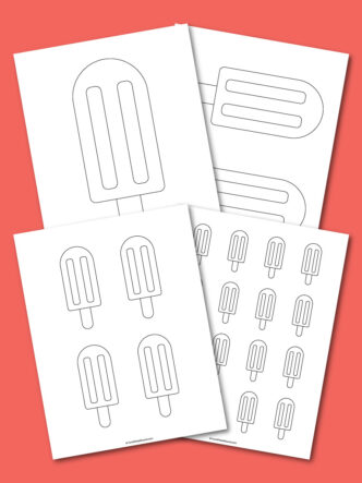 printable popsicle template