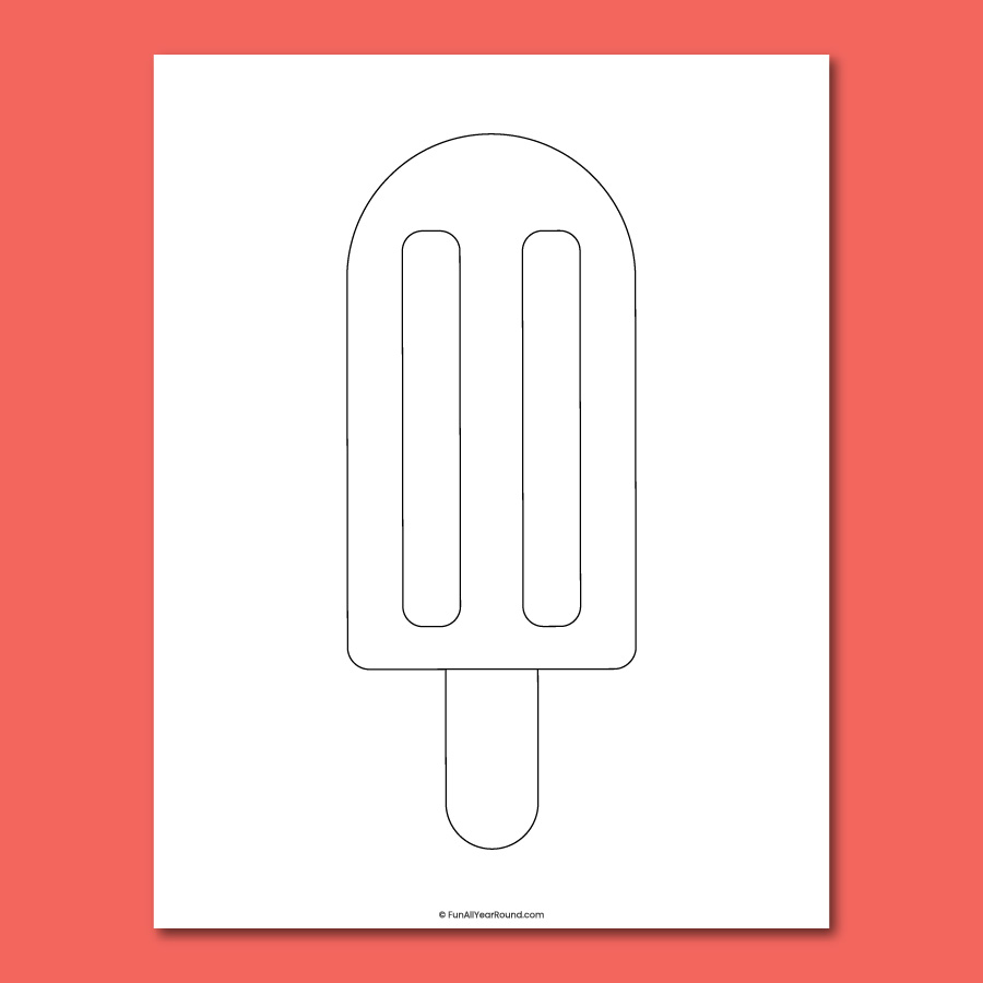 printable popsicle template