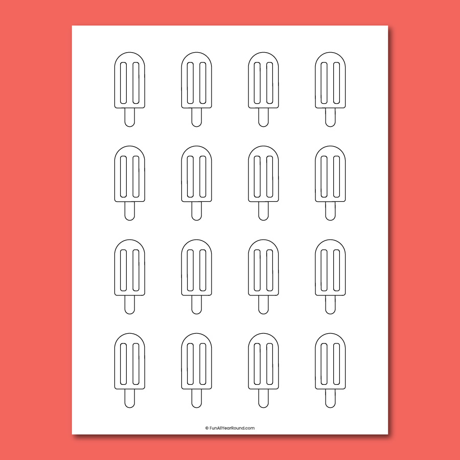printable popsicle template