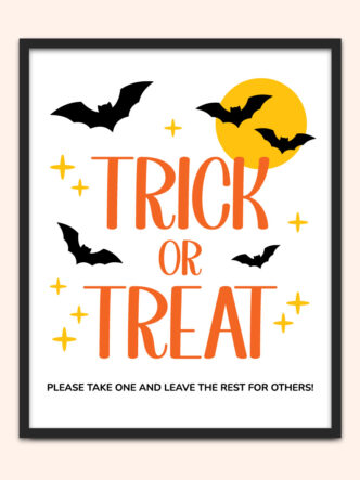 Trick or Treat sign