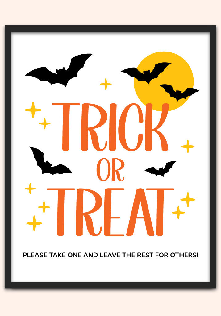 Trick or Treat sign