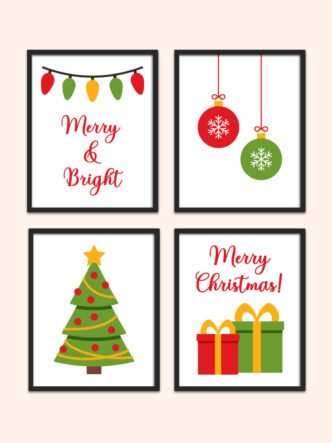 printable Christmas wall art