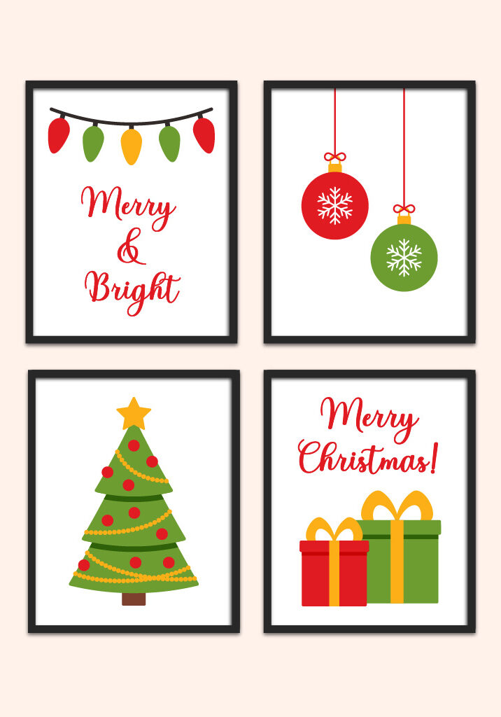 printable Christmas wall art