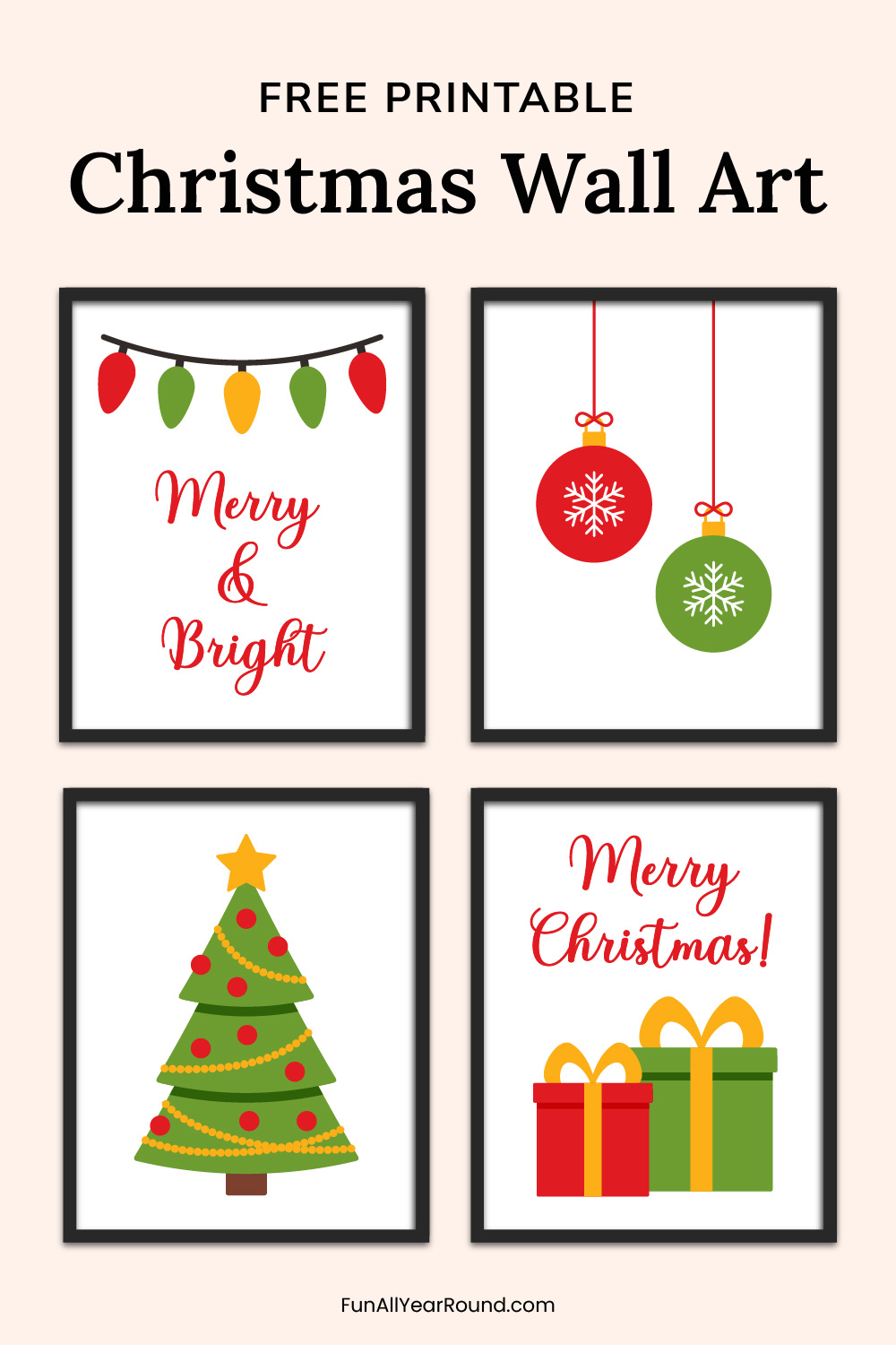 printable Christmas wall art